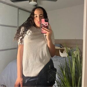 Sparkly Silver Top